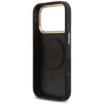 Case Guess Grained Strass Logo MagSafe for iPhone 17 Pro black - imagine 7