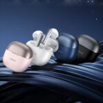 USAMS Bluetooth 5.1 TWS XH Series dual mic wireless earphones blue BHUXH03 - imagine 3