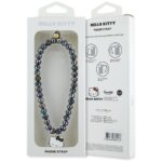 Hello Kitty Pearls Kitty Head Phone Charm Black - imagine 4