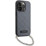 Karl Lagerfeld KLHCP14LSACKLHPG iPhone 14 Pro 6.1" silver hardcase Saffiano Monogram Chain - imagine 3
