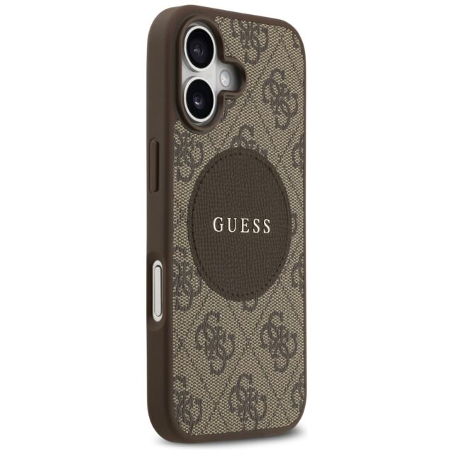 Case Guess 4G Circle Classic Logo        MagSafe for iPhone 17  brown - imagine 4