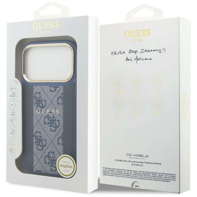 Case Guess 4G Stripe MagSafe for iPhone 17 Pro blue - imagine 8