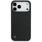 Mercedes Leather Laurel Leaves MagSafe Case for iPhone 17 Pro Max Black - imagine 3