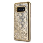 Guess GUHCS10LPEOLGGO S10e G970 gold hard case 4G Peony Liquid Glitter - imagine 2