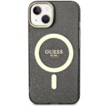 Guess GUHMP14MHCMCGK iPhone 14 Plus / 15 Plus 6.7" black hardcase Glitter Gold MagSafe - imagine 3