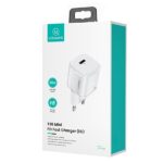 USAMS Wall Charger 1xUSB-C T36 mini 20W + USB-C to Lightning cable white PD3.0 Fast Charging XFKXLOG - imagine 8