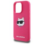 Karl Lagerfeld KLHMP16LSCHPPLF iPhone 16 Pro 6.3" fuschia hardcase Silicone Choupette Head Pri - imagine 6