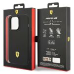 Ferrari FESSIHMP14XBK iPhone 14 Pro Max6.7" black hardcase Silicone Metal Logo Magsafe - imagine 9