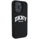DKNY DKHMP16XSNYACH iPhone 16 Pro Max 6.9" black hardcase Silicone White Printed Logo MagSafe - imagine 4