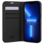 Karl Lagerfeld KLBKP14SSAKLHPK iPhone 14/ 15 / 13 6.1" bookcase black Saffiano Monogram - imagine 4