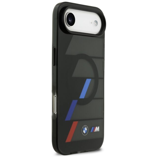 BMW M IML Metal Buttons Tricolor Lines MagSafe Case for iPhone Air Black - imagine 4