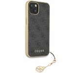 Guess GUHCP14SGF4GGR iPhone 14 / 15 / 13 6.1" grey hardcase 4G Charms Collection - imagine 4