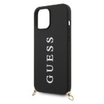 Guess GUHCP12LPUSTCRBK iPhone 12 Pro Max 6,7" black hardcase Silicone Printed Logo Strap - imagine 4