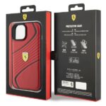 Ferrari FEHCP15SPTWR iPhone 15 / 14 / 13 6.1" red hardcase Twist Metal Logo - imagine 8