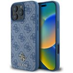 Case Guess HC PU 4G Small 4G and Classic for iPhone 16 Pro MagSafe blue