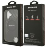 Case AMG Double Layer Transparent Rhombs MagSafe for iPhone 17 black-red - imagine 8