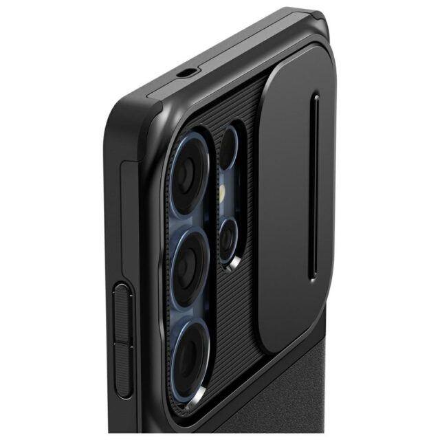 Spigen Optik Armor Case for Samsung Galaxy S25 Ultra Black - imagine 7