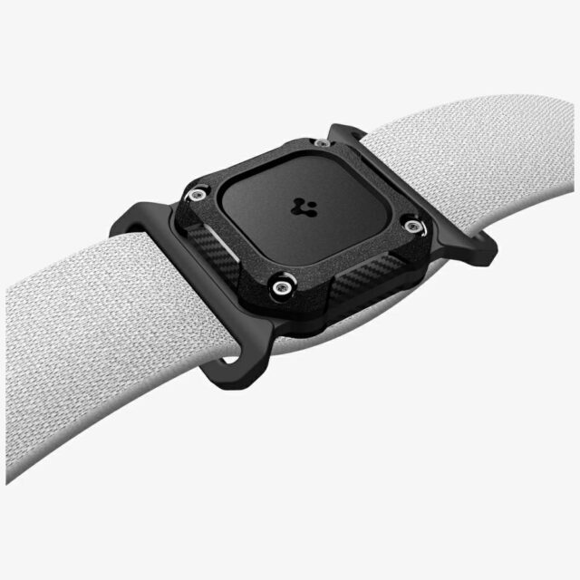 Case Spigen Tough Armor for pets for Apple AirTag black - imagine 4