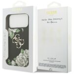 Case Guess Grained Roses & Big 4G Logo for iPhone 17 Pro Max black - imagine 8