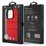 BMW BMHMP16L23PUSPR iPhone 16 Pro 6.3" red hardcase M Perforated And Stitched Line MagSafe - imagine 8