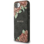 Case Guess 4G Flowers Print MagSafe for iPhone 16e black - imagine 2