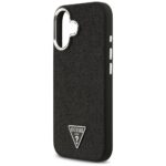 Case Guess Glitter Triangle Logo MagSafe for iPhone 17 black - imagine 6