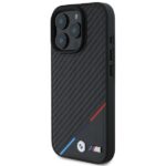 BMW BMHMP16X23PUDTK iPhone 16 Pro Max 6.9" black hardcase M Carbon Tricolor Line MagSafe - imagine 2