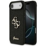 Guess Fixed Glitter Big 4G case for iPhone Air black