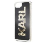 Karl Lagerfeld KLHCI8KAGBK iPhone 7/8SE 2020 / SE 2022 black Karl logo Glitter - imagine 3