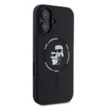 Karl Lagerfeld KLHMP16MSCMKCRHK iPhone 16 Plus 6.7" black hardcase Silicone Karl&Choupette Rin - imagine 4