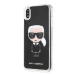 Karl Lagerfeld KLHCI65ICGBK iPhone Xs Max black Iconic Glitter - imagine 2