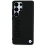 Case BMW Leather Big Wordmark for Samsung Galaxy S25 Ultra black - imagine 3