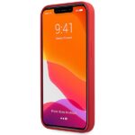 Guess GUHCP13XLSLMGRE iPhone 13 Pro Max 6.7" burgundy hard case Silicone Vintage Gold Logo - imagine 5