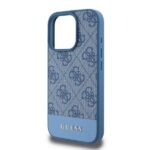 Guess GUHCP16LG4GLBL iPhone 16 Pro 6.3" blue hardcase 4G Bottom Stripe - imagine 4