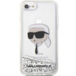 Karl Lagerfeld KLHCI8LNKHCH iPhone 7/8/SE 2020 / SE 2022 silver hardcase Glitter Karl Head - imagine 3