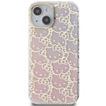 Hello Kitty HKHCP15SHCHPEP iPhone 15 / 14 / 13 6.1" Pink Hardcase IML Gradient Electrop Crowded Kitt - imagine 3