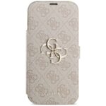 Guess Book 4G Metal Logo Case for iPhone 17 Pro Max Pink - imagine 3