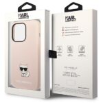 Karl Lagerfeld KLHCP14LSLCTPI iPhone 14 Pro 6,1" hardcase light pink Silicone Choupette B - imagine 8