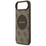 Case Guess 4G Circle Classic Logo        MagSafe for iPhone Air brown - imagine 6