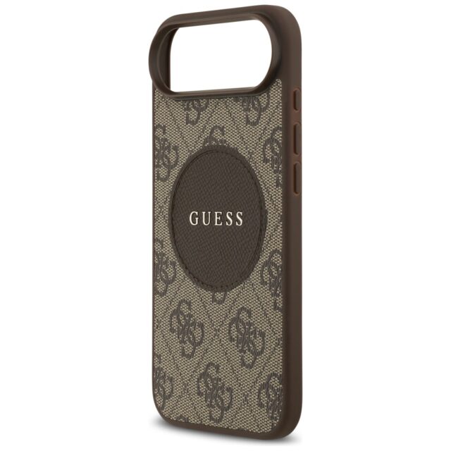 Case Guess 4G Circle Classic Logo        MagSafe for iPhone Air brown - imagine 6