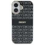 DKNY DKHMP16SHRHSEK iPhone 16 6.1" black hardcase Repeat Texture Pattern With Stripe - imagine 3