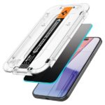 Spigen Glas.TR iPhone 15 6.1" "EZ FIT" 2 pcs privacy tempered glass privacy AGL06905 - imagine 2