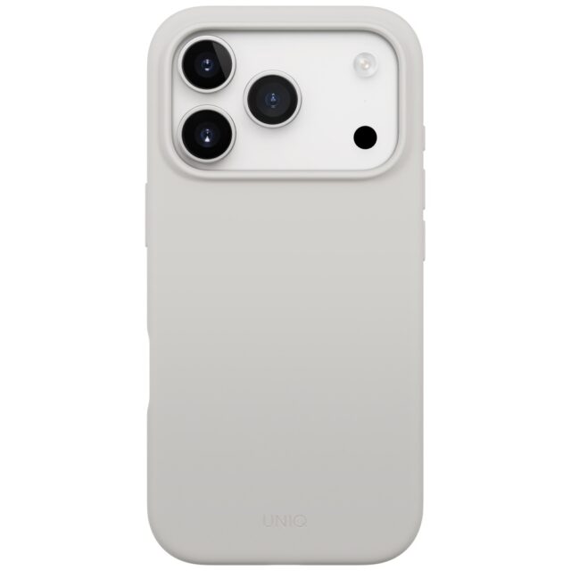 UNIQ Lino Case for iPhone 17 Pro Magclick Charging Light Gray - imagine 2