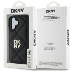 DKNY DKHCP16SPQDSLK iPhone 16 6.1" black Quilted Stack Logo - imagine 8