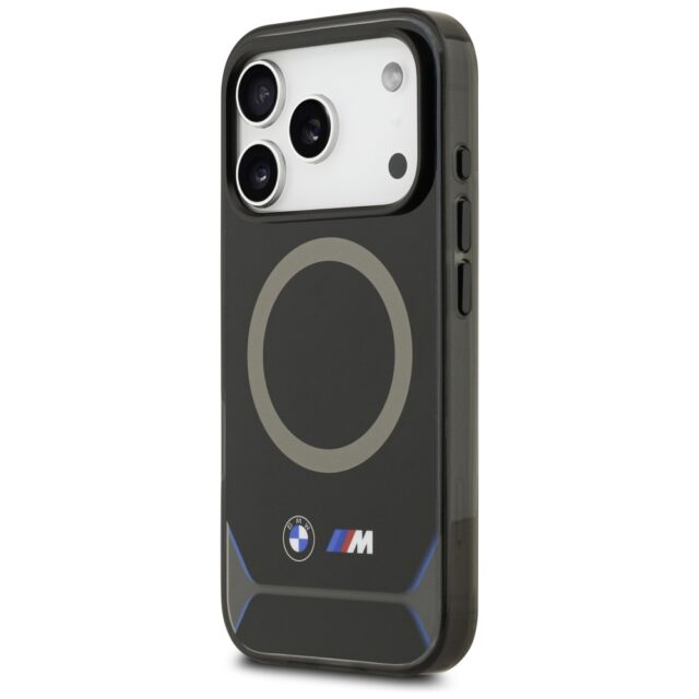 BMW M IML Metal Buttons & Logo MagSafe Case for iPhone 17 Pro Black / Blue - imagine 2