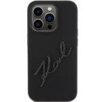 Karl Lagerfeld KLHCP15XSKSBMCK iPhone 15 Pro Max 6.7" black hardcase Silicone Karl Script - imagine 3
