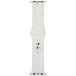 Strap Audi Sport Red Logo Silicone Watch Strap for Apple Watch 44/45/46/49mm white - imagine 2