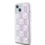 DKNY DKHCP15SLCPEPP iPhone 15 / 14 / 13 6.1" pink hardcase Liquid Glitter Multilogo - imagine 2