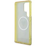 Case Guess 4G Glitter Triangle Buttons MagSafe for Samsung Galaxy S25 Ultra brown - imagine 7