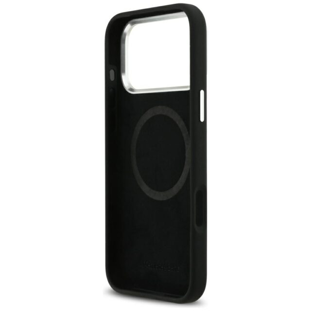 Case Mercedes Silicone Vintage Logo MagSafe for iPhone 17 Pro Max black - imagine 7